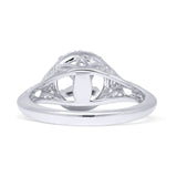 Round Halo Filigree Diamond Ring