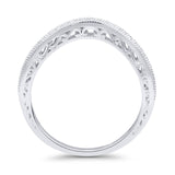 Half Eternity Curved Contour Band