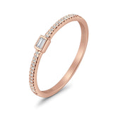 Baguette Stackable Natural Diamond Ring