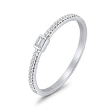 Baguette Stackable Natural Diamond Ring