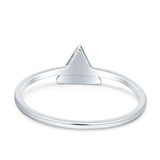 Triangular Band Cluster Natural Diamond Ring