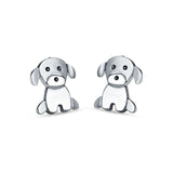 Puppy Stud Earrings 925 Sterling Silver Wholesale