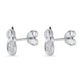 Cat Bow Stud Earrings