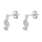 Music Note Stud Earrings