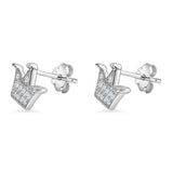 Crown Stud Earring