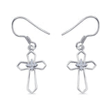 Cross Fishhook Earrings