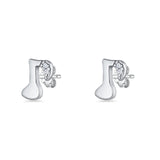 Music Notes Stud Earrings