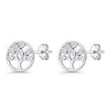 Tree Of Life Stud Earrings