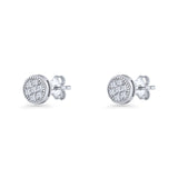 Round Stud Earrings