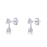 Curved Arrow Stud Earrings