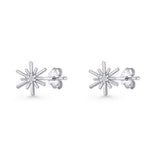 Petite Dainty Starburst Earrings