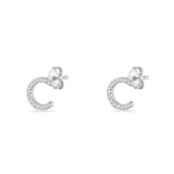 Initial C Stud Earring