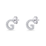 Initial G Stud Earring