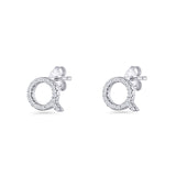 Initial Q Stud Earring