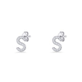 Initial S Stud Earring