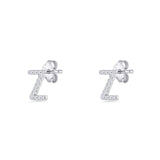 Initial Z Stud Earring