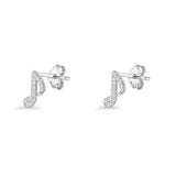 Musical Note Stud Earrings