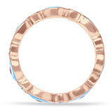 Evil Eye Ring CZ Full Eternity Band.