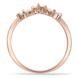 Half Eternity Chevron Ring