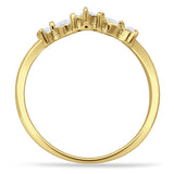Half Eternity Chevron Ring