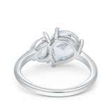 Two Stone Pear Ring