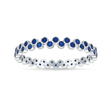 Round CZ Zig Zag Band