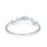 Round CZ Contour Band