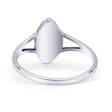 Marquise Lab Created White Opal Beaded Ring