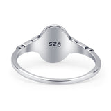 Oval Floral Ring