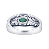 Oval Turquoise Filigree Ring