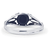 Oxidized Bali Ring