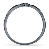 Trinity Bird Oxidized Ring