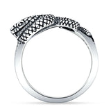 Oxidized Snake Ring