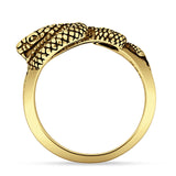 Oxidized Snake Ring