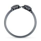 Oxidized Snake Ring