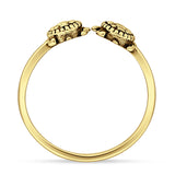 Oxidized Snake Ring