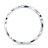 Oxidized Waves Plain Rings