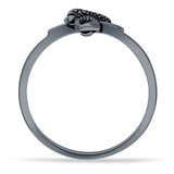 Oxidized Snake Ring