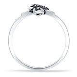 Oxidized Snake Ring