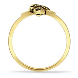 Oxidized Snake Ring