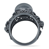 Oxidized Tiger Ring