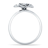 Oxidized Deer Ring