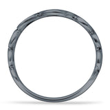 Oxidized Swirl Ring