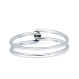 Double Band Knot Ring