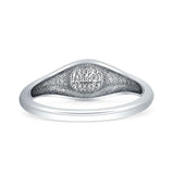 Round Signet Ring