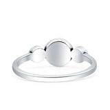 Triple Smiley Face Ring Oxidized 925 Sterling Silver Wholesale