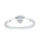 Heart Heartbeat Ring Oxidized 925 Sterling Silver Wholesale
