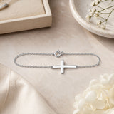 Sideways Cross Bracelet