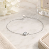 Round CZ Solitaire Bracelet