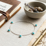 Round Turquoise Station Bracelet